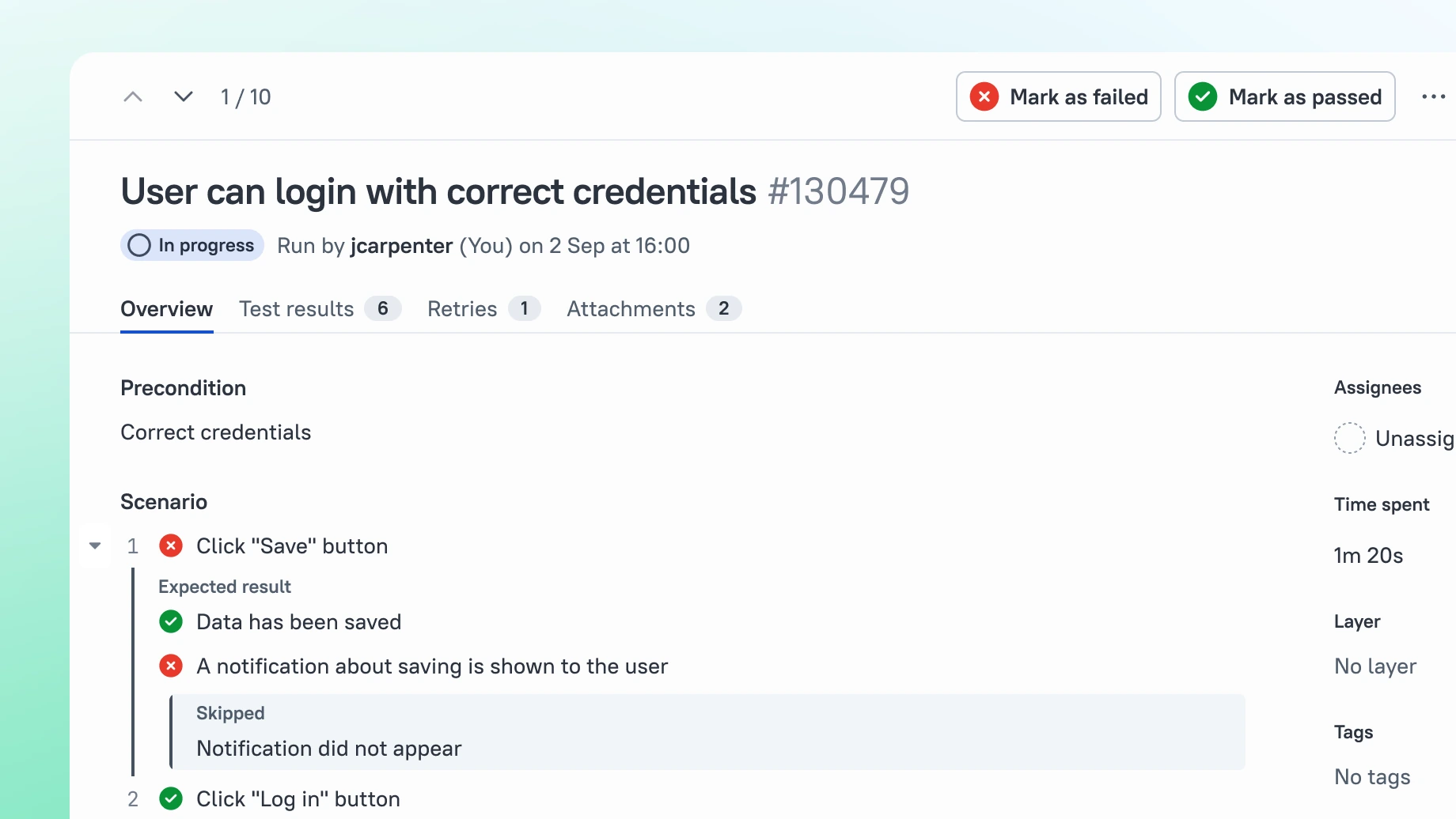 Smart Test Cases